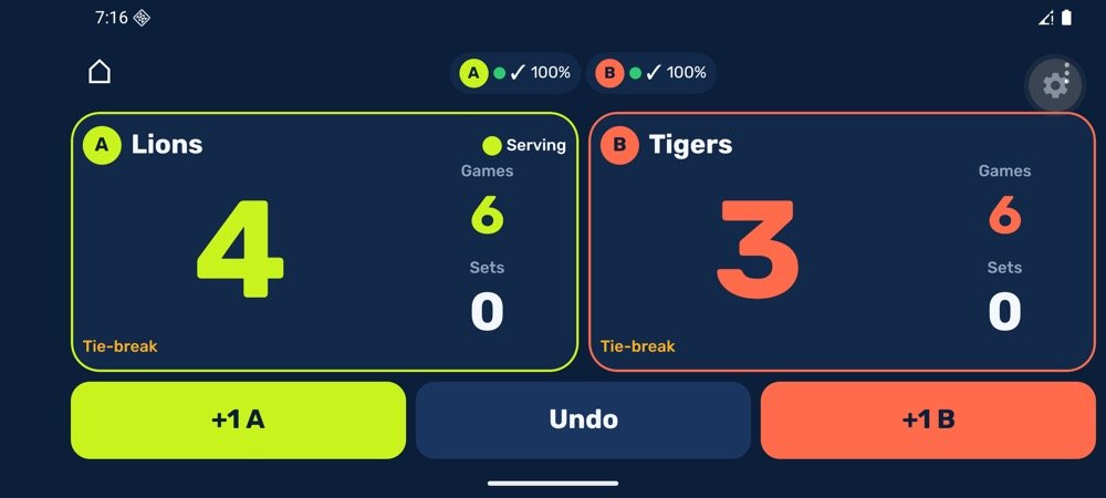 Live match in landscape